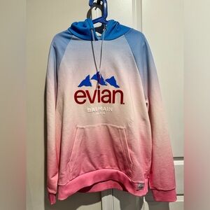 Balmain Pink Evian Edition Hoodie XL